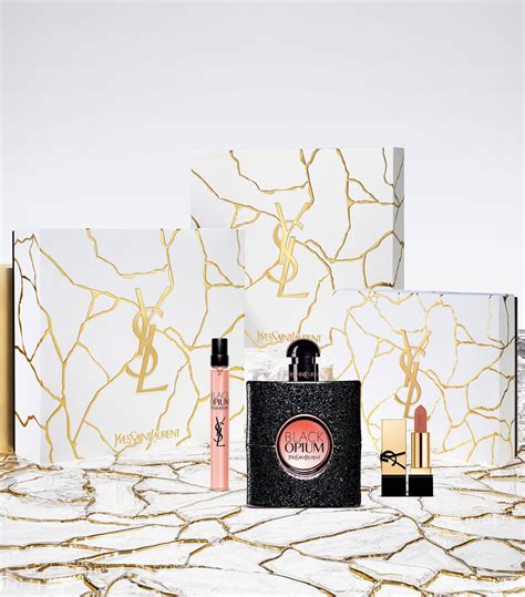 ysl black opium 90ml set|opium black gift set boots.